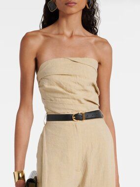 TOVE Beige Strapless top